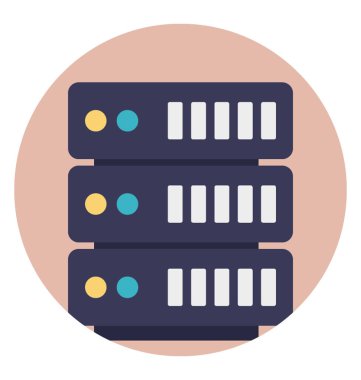 Düzenli veri, ağ sunucusu ikametgahı grafik görüntü 