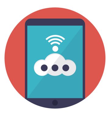 Düz simgesi tasarım hareket eden Hotspot