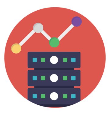 Sunucu analytics gösterilen sunucu ve analytics sembolü
