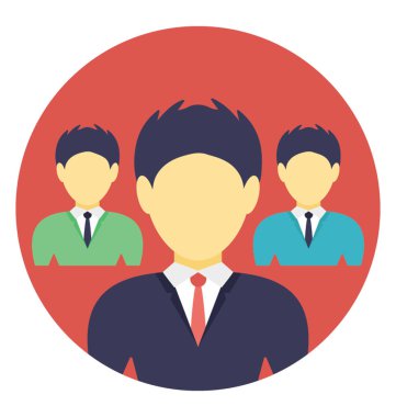 Grup takım ve kullanıcıları temsil eden insan