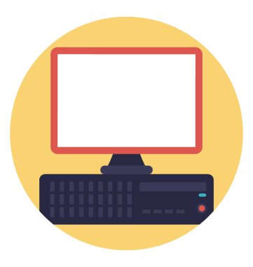 Düz simgesi tasarım bilgisayar 