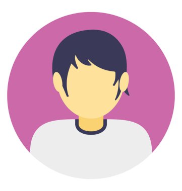 Müşteri veya kullanıcı kişi avatar sembolü