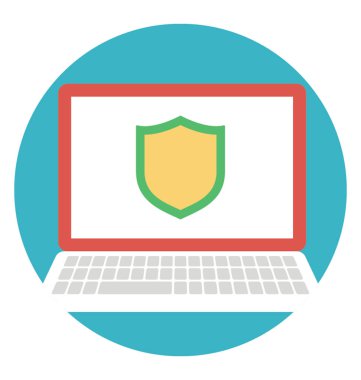 Kalkan, bilgisayar güvenlik kavramı ile dizüstü bilgisayar