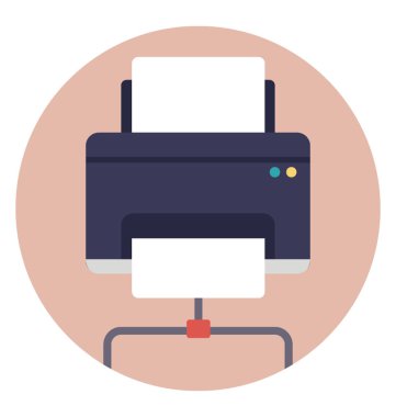 Yazıcıya, bağlı istemci sunucu ağ yazdırma