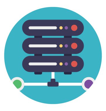 Bir ana veritabanı sunucuları ile bağlantılı, paylaşılan sunucusu