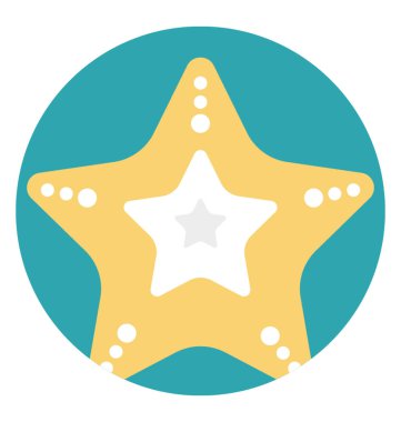 Deniz yıldızı deniz omurgasızlar, genellikle merkezi bir disk ve beş silah var 