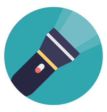 Taşınabilir elektrik ışık, el feneri simgesi