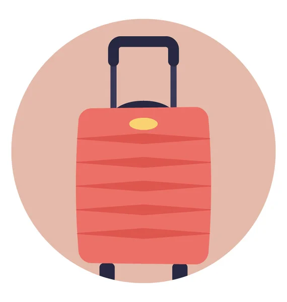 Bag Carry Luggage While Travelling Luggage Bag — Stock Vector