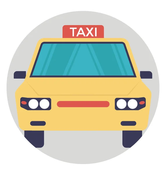 Vozidla Pronájmu Řidičem Taxi — Stockový vektor