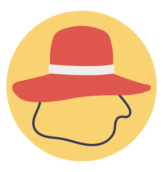 Sombrero Para Completar Atuendo Perfecto — Vector de stock