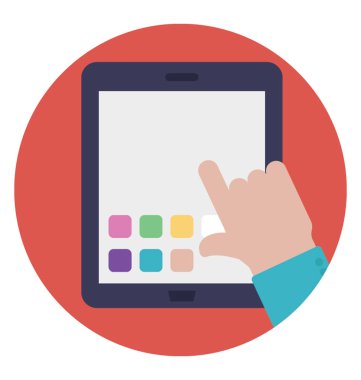 Kullanıcı dokunur mobil ekran, telefon kullanımı 