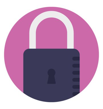 Bilgi güvenliği sembolü olarak asma kilit 