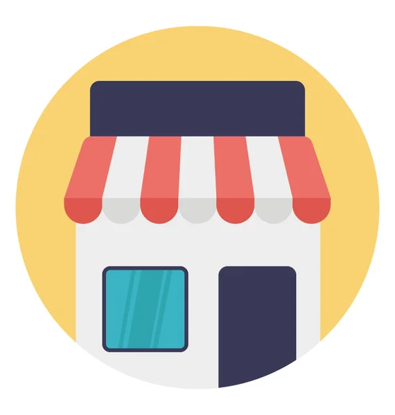 Tienda Una Tienda Comestibles — Vector de stock