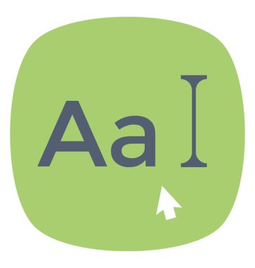 metin kutusunun düz simgesi tasarım 