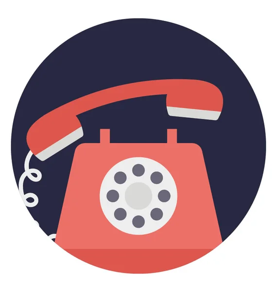 Chat Telefónico Icono Diseño Contacto — Vector de stock