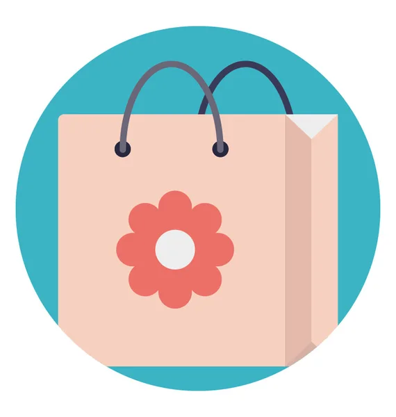 Shopping Bag Icon Design Für Commerce Konzept — Stockvektor