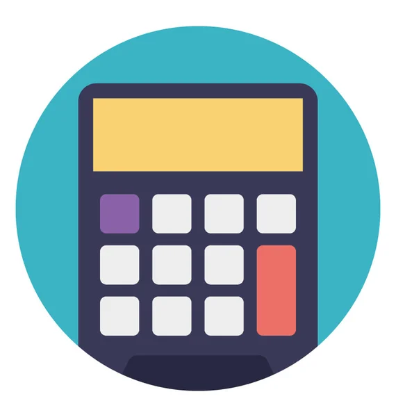 Appareil Calcul Électronique Portable Calculatrice — Image vectorielle