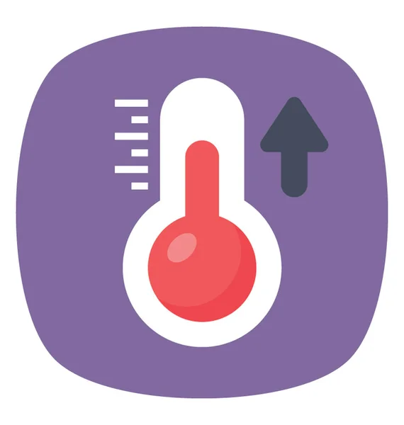 Eine Skala Zur Messung Der Wettertemperatur Thermometer — Stockvektor