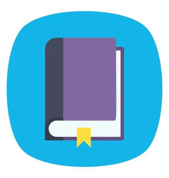 Flache Icon Gestaltung Des Geschlossenen Buches Bildungskonzept — Stockvektor