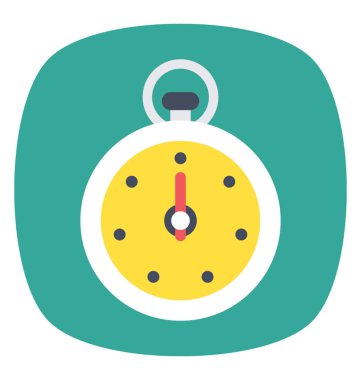 Bu kronometre düz simgesi tasarım ile geri sayım