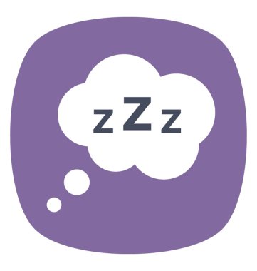 Düz simgesi tasarım od Zzz balon 