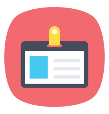 Kimlik ile bu kimlik kartı düz göstermek 