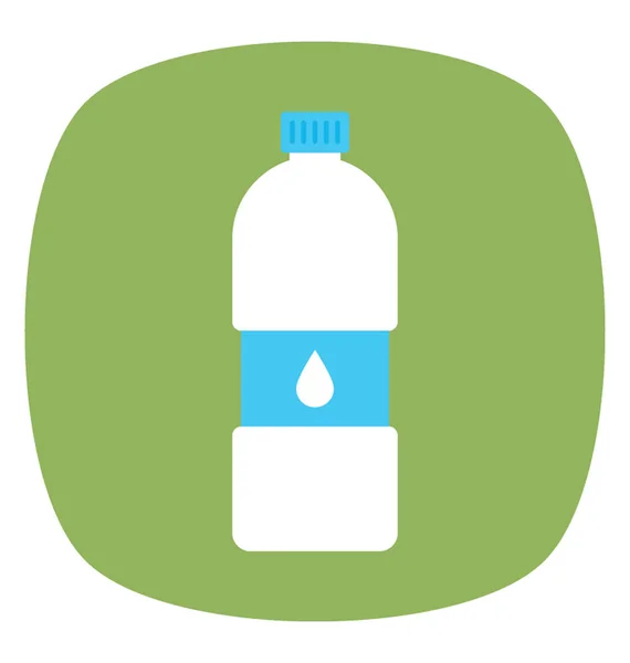 Flat Icon Water Bottle — Stock Vector