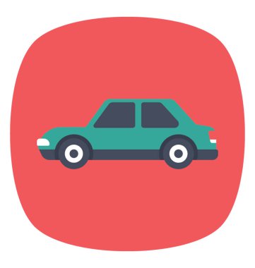 Düz simgesi tasarım coupe araba