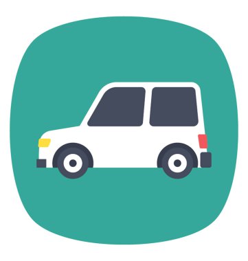 Jeep tasarımını düz simgesi