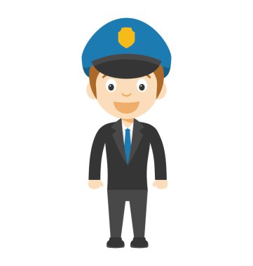 Polis memuru çizgi film karakteri 