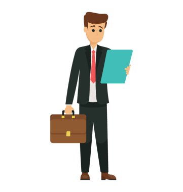 Office ihale ve bir dosya okuma işadamı 