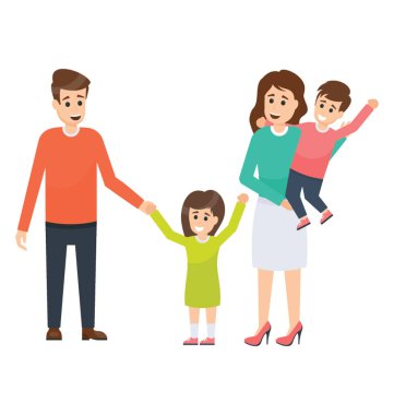 Yaşa ve cinsiyete göre farklı aile üye bir grup