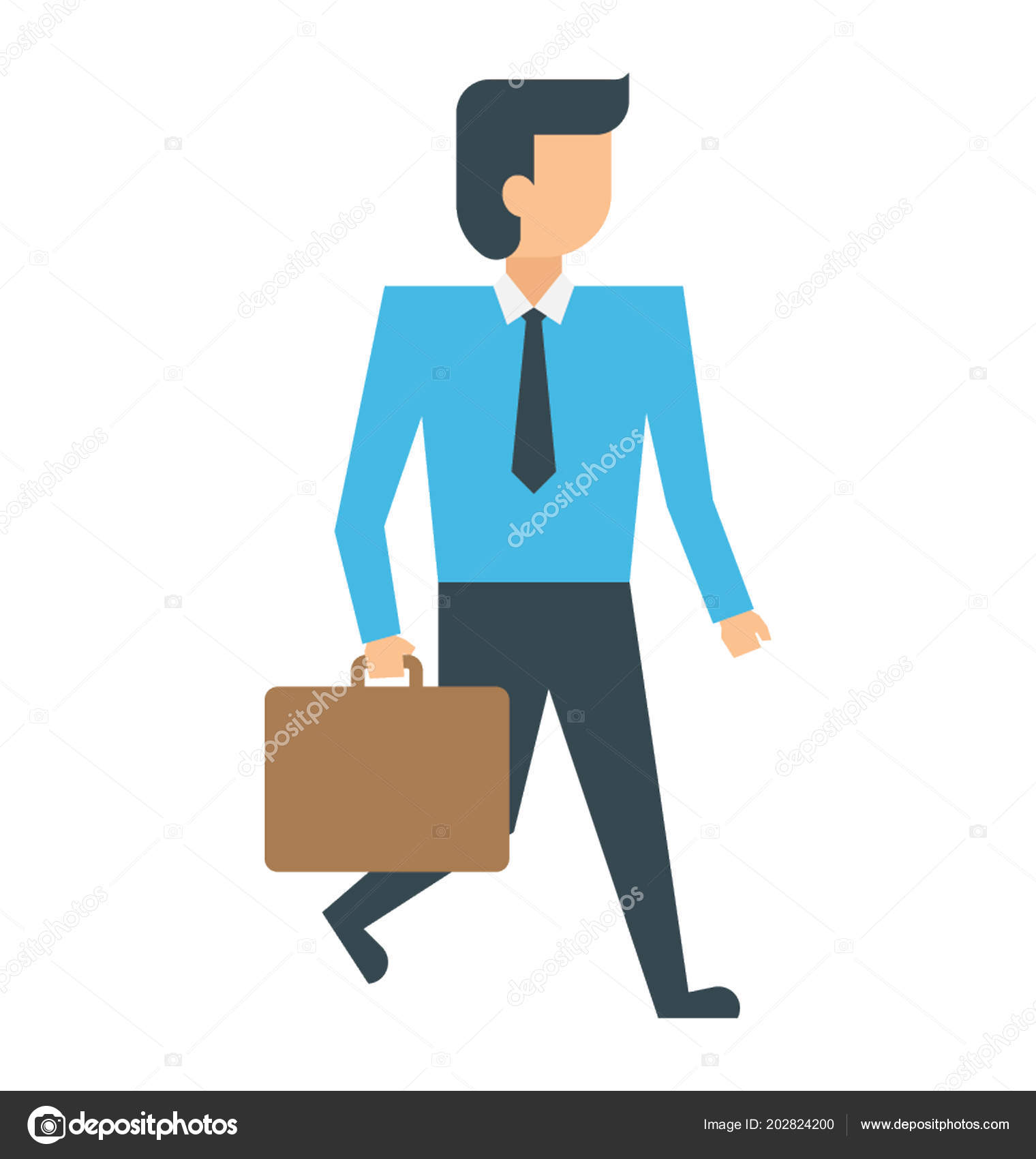 Man Avatar Holding Briefcase Depicting Businessman Cartoon Character Stock  Vector Image by ©vectorsmarket #202824200