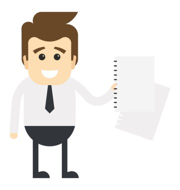 Kızgın bir Yöneticisi Office elinde yırtık kağıtları ile poz takım elbise kumaşı