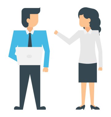 Bir kuruluşun iş onun erkek arkadaşı yardımcı kadın işçi