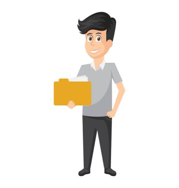 Bir işveren ile bir el cep ve ikinci holding proje dosya/klasör .