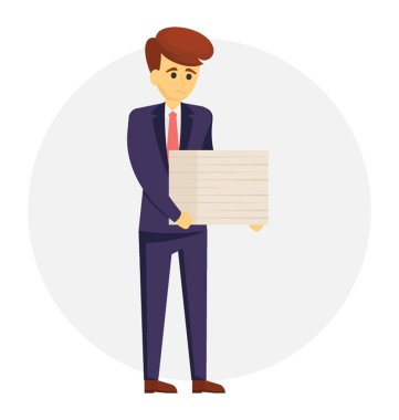 Zavallı proje performans ile kötü yönetim kavramı temsil eden bu illüstrasyon tasarımı 