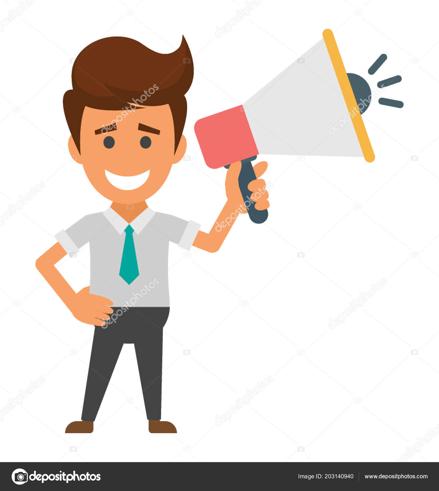 Cartoon Character Businessman Holding Horn Speaker Making Important Business Announcement Stock Vector Image by ©vectorsmarket #203140940 Cartoon Character Businessman Holding Horn Speaker Making Important Business Announcement Stock Vector Image by ©vectorsmarket #203140940