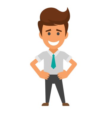 Bir işadamı avatar yükselterek mutluluk jesti gösteren eller. 