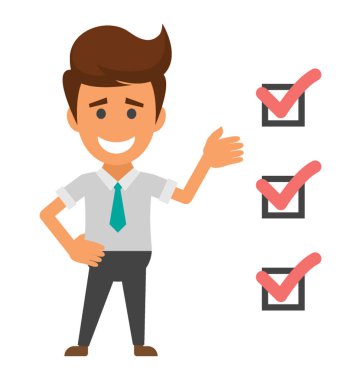 Görev listesi Hıristiyanlıkla proje yöneticisi olan bir kişi  