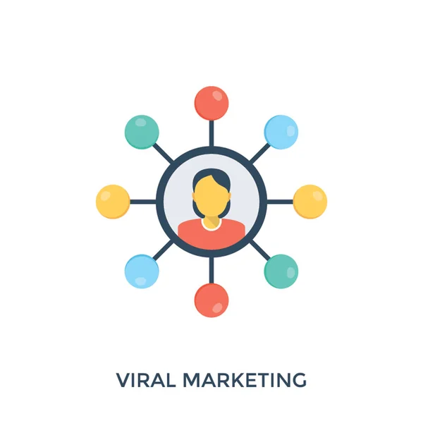 Difundir Información Persona Persona Plataforma Social Marketing Viral — Archivo Imágenes Vectoriales