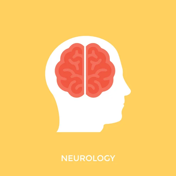 Uma Pessoa Com Cérebro Proeminente Neurologia —  Vetores de Stock