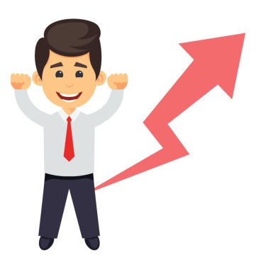 İş grafik iş kar gösterir 