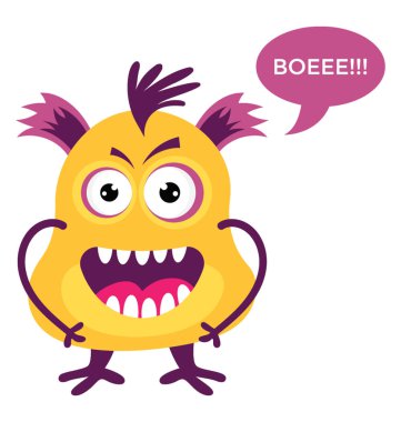 Bir gremlin trol çizgi film karakteri sırıtarak ve gülüyor