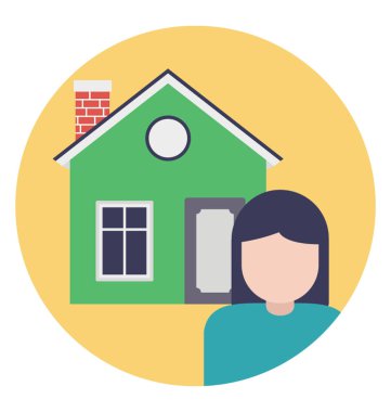 Bir kişinin ev, mülk sahibi veya Emlak