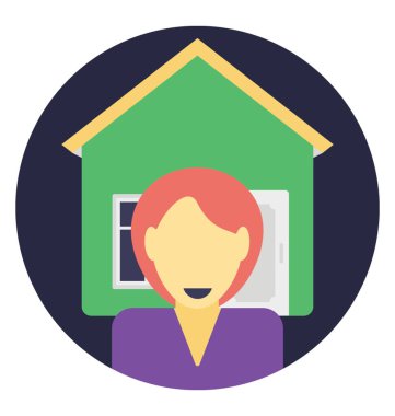 Bir kişinin ev, mülk sahibi veya Emlak