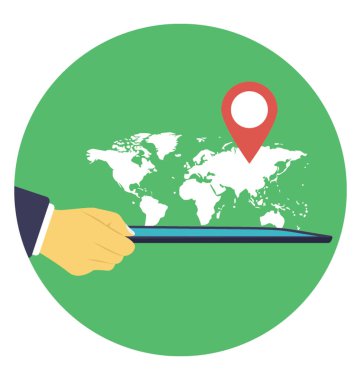 El ile smartphone cep telefonu ekolokasyon konsepti ile 