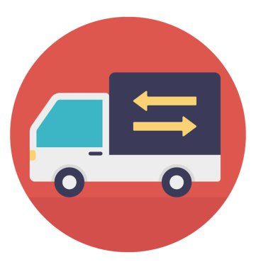 Kamyon kargo lojistik teslimat için yük taşıma