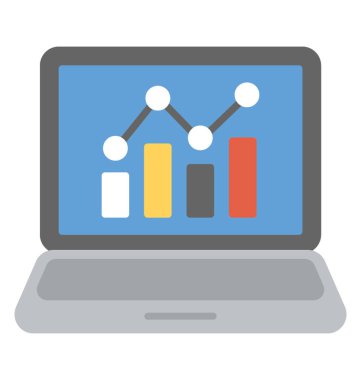 Web analytics kavramını modern vektör