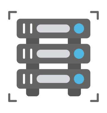 Sunucu sunucu performansı izleme simgeleyen ele odak simgesiyle 